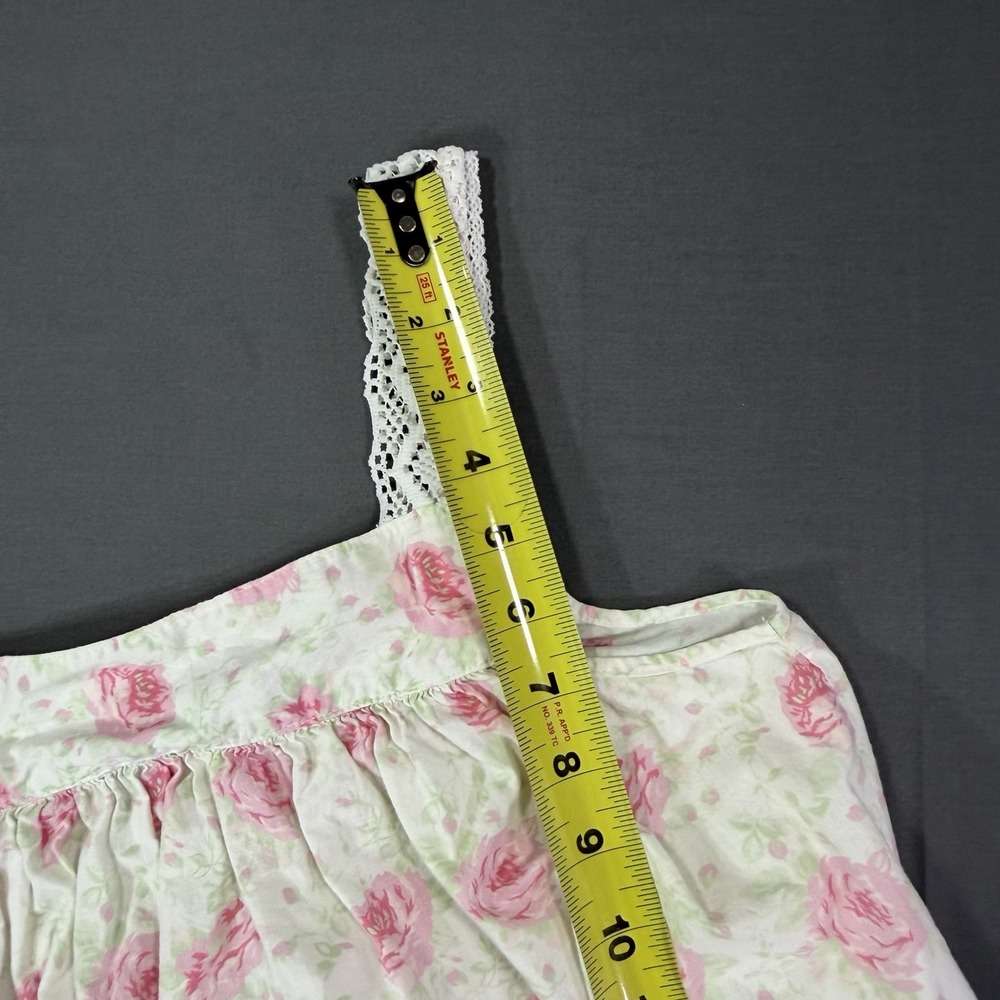 VTG Victoria's Secret Gold Label Cotton Floral Nightgown Cottagecore Prairie S - Picture 5 of 7